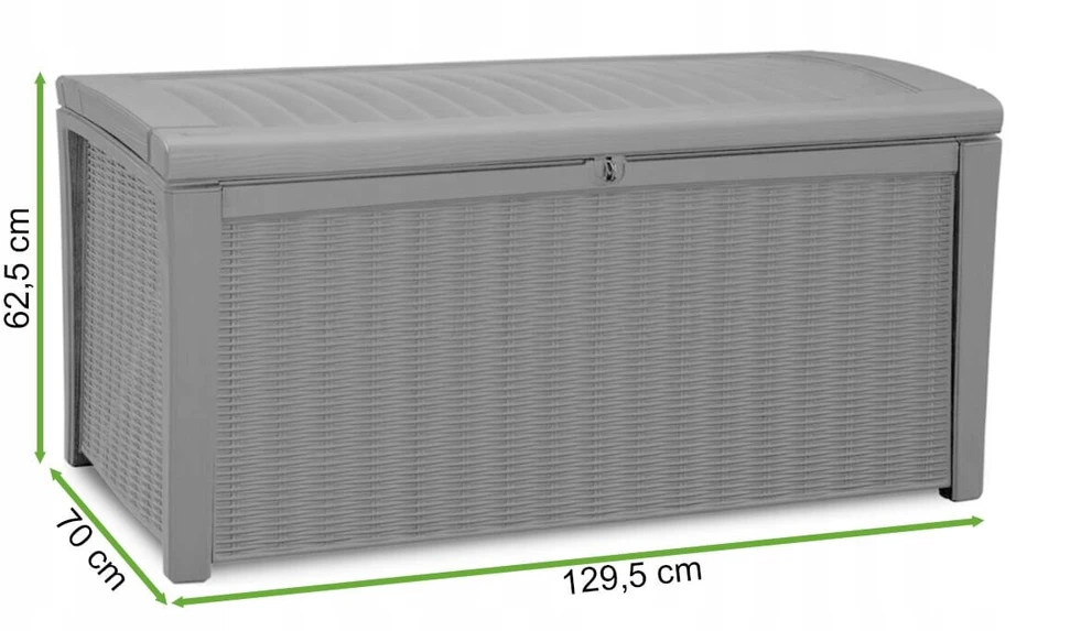 Keter Sodo Dėžė su Sėdyne 130x60 cm, 416l, Ruda