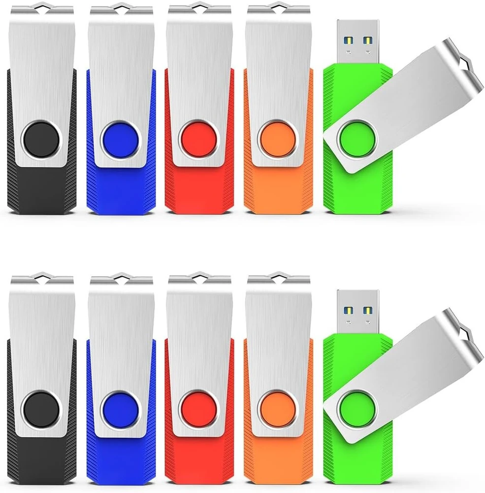 Kexin Usb 3.0 atmintinės 64 Gb, 10 vnt., metalinis korpusas, pasukamas dizainas