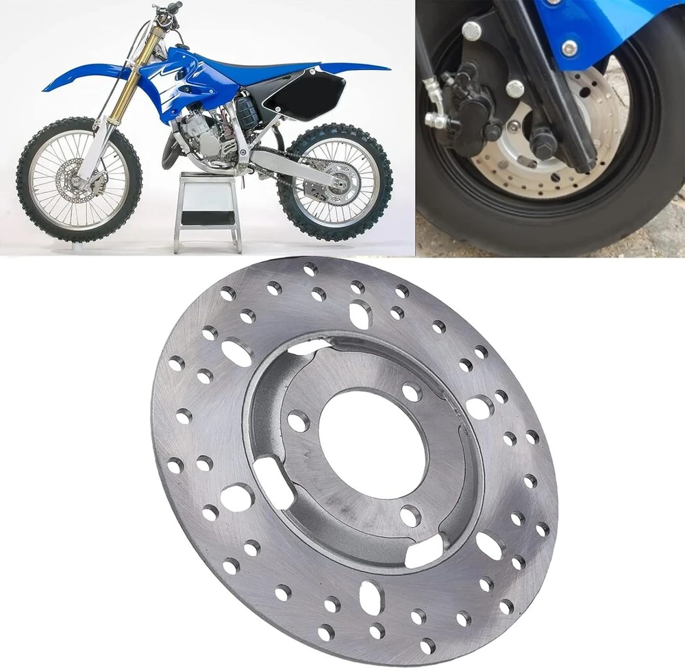 Kietasis diskas Stabdžių diskas, plieno lydinys 180 mm / 7.1 colio išorinis skersmuo priekinio stabdžių disko keitimas daugumai kiniškų motorolerių ir motociklų, skirtų motoroleriams