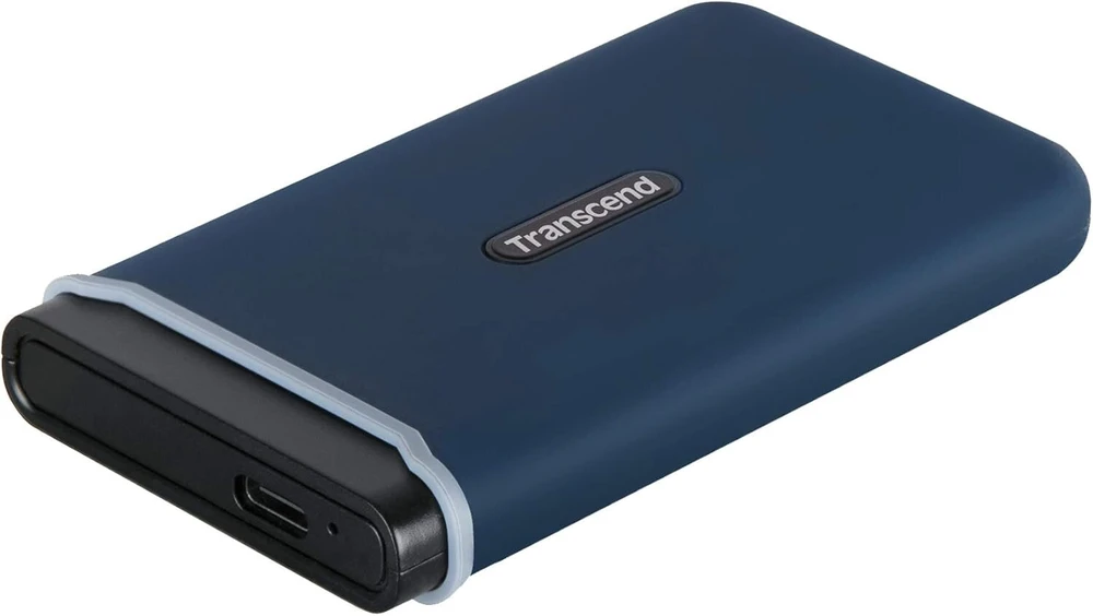 Kietasis diskas Transcend Ts1tesd370c Ultra High Speed 1tb nešiojamas lengvas išorinis ssd (≠hdd) usb type-c/a, duomenų perdavimas (iki 1050/950mb/s), atminties išplėtimas staliniams kompiuteriams, nešiojamiems kompiuteriams, ps4, XBOX mėlynas