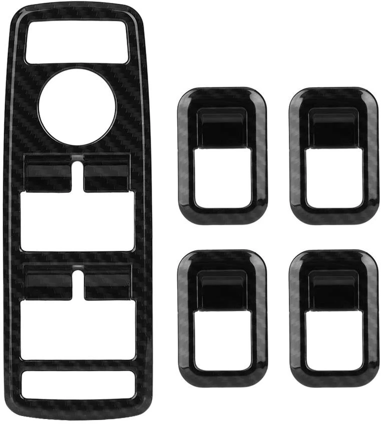 Kimiss 5 dalių automobilio abs langų jungiklio mygtuko dangtelis, skirtas a b c e cla gla glk ml gle klasės w204