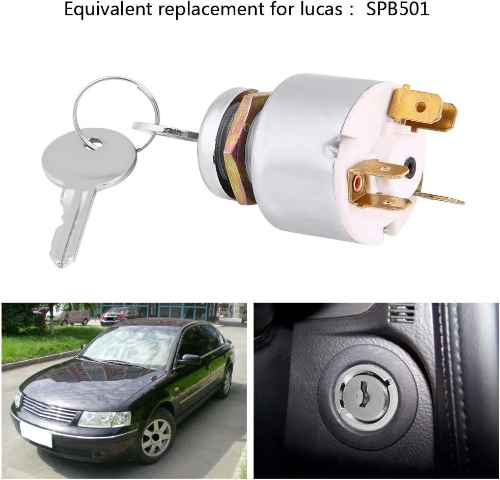Kimiss spb501 12v universalus automobilio 3 padėčių įjungimo/išjungimo užvedimo jungiklis su 2 mygtukais