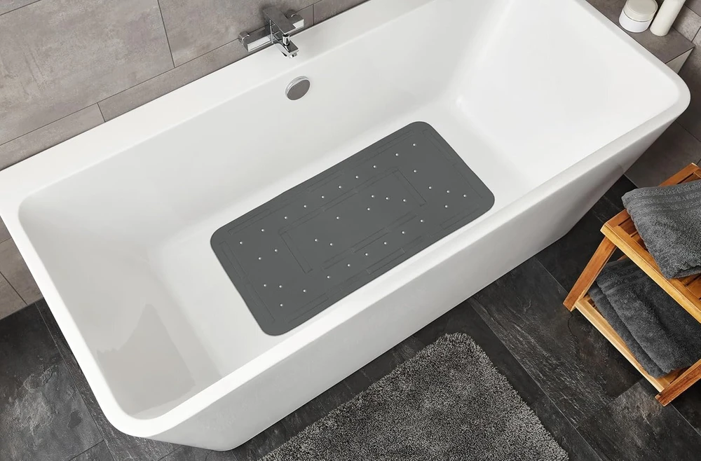 Kleine Wolke pvc vonios kilimėlis Slate, 36 x 80 cm