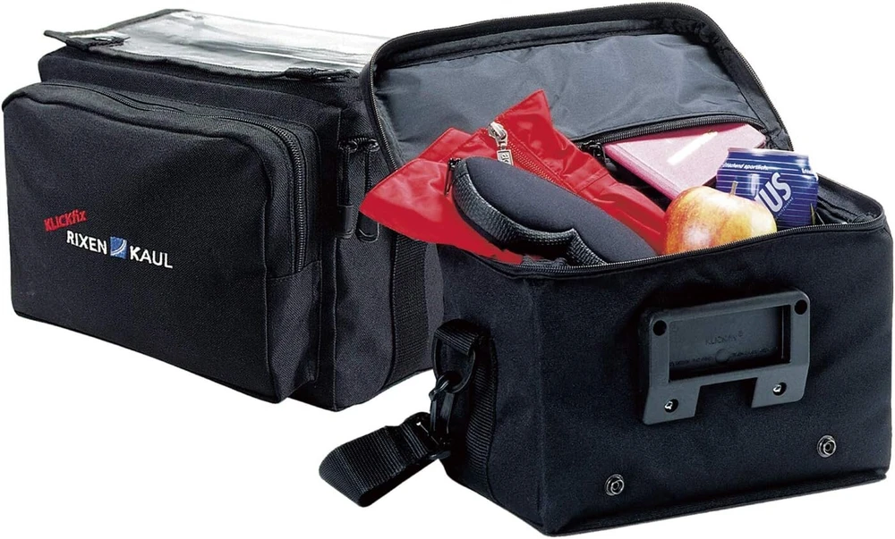 Klickfix Day Pack Box rankinė ant vairo 8 l, juoda