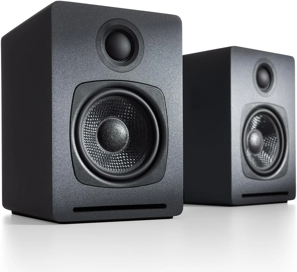 Kompiuterio kolonėlės Audioengine A1 Stereo Garsiakalbiai su Bluetooth, Aux (pilki)