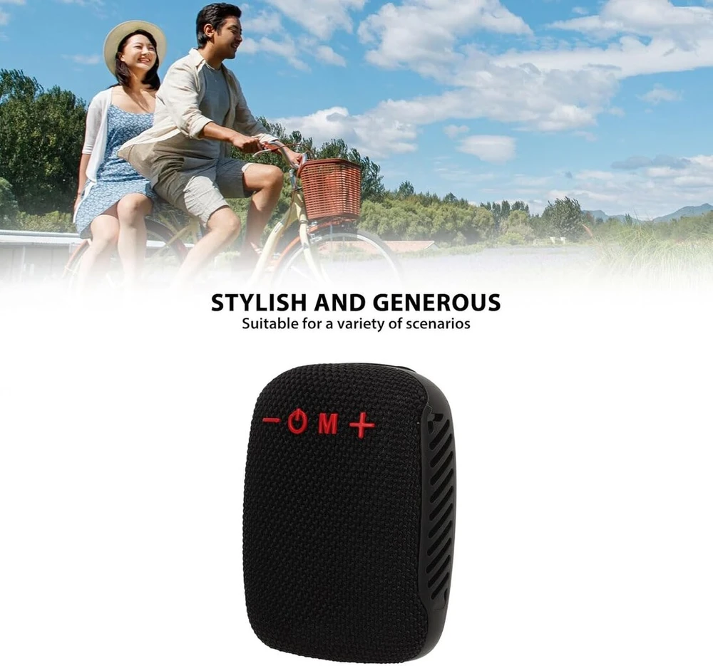 Kompiuterio kolonėlės Bluetooth kolonėlė dviračiui, nešiojama vandeniui atspari lauko kolonėlė, palaiko nuoseklųjį sujungimą, belaidė dviračio kolonėlė važinėjimui dviračiu, jodinėjimui, žygiams