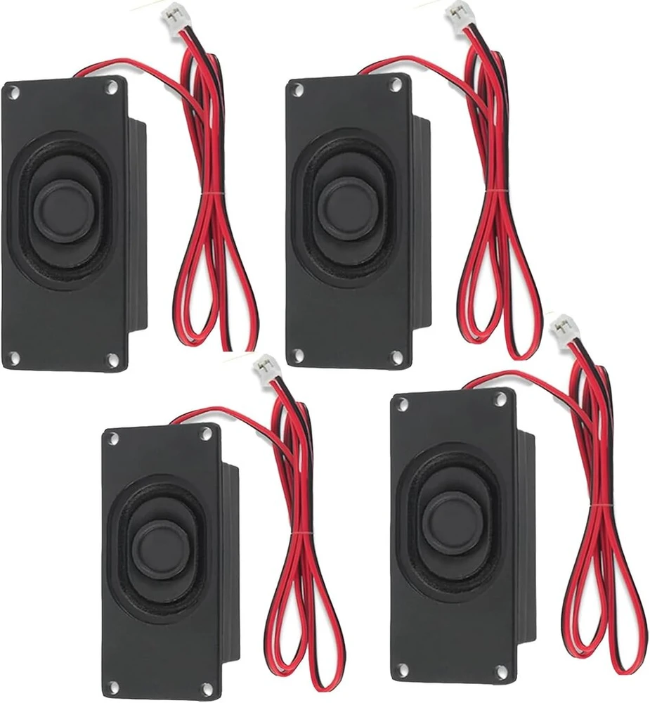 Kompiuterio kolonėlės Gerui 4 garsiakalbių rinkinys, 3 W, 8 omai, 3w 8 omų Jst-ph2.0 sąsaja, skirta Arduino pagrindinei plokštei, elektroniniams "pasidaryk pats" projektams ir Lcd televizorių monitoriams