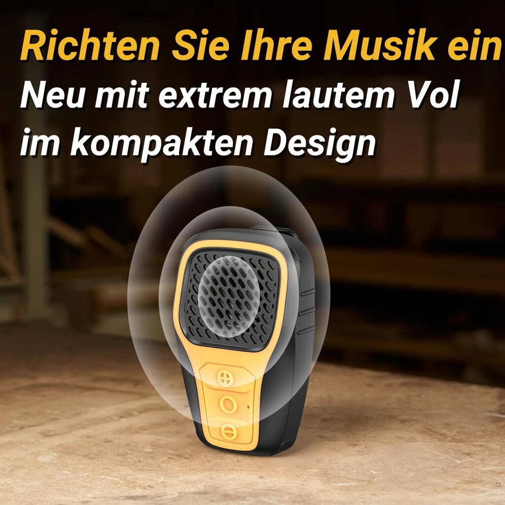 Kompiuterio kolonėlės Inwa nešiojama bluetooth kolonėlė, belaidė segama kolonėlė, ip67 atspari vandeniui, įmontuotas mikrofonas muzikai/skambučiams, mini kolonėlė darbui/namams/lauke/dviračiui (geltona)