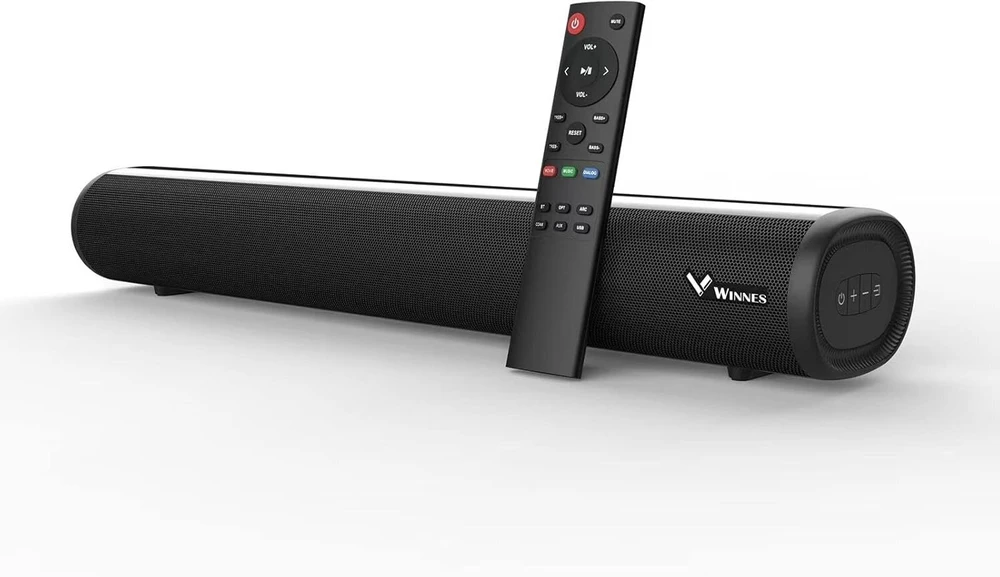 Kompiuterio kolonėlės Mini Soundbar 60w, Bluetooth 5.0, Optinis/aux/rca, Namų kino garso sistema