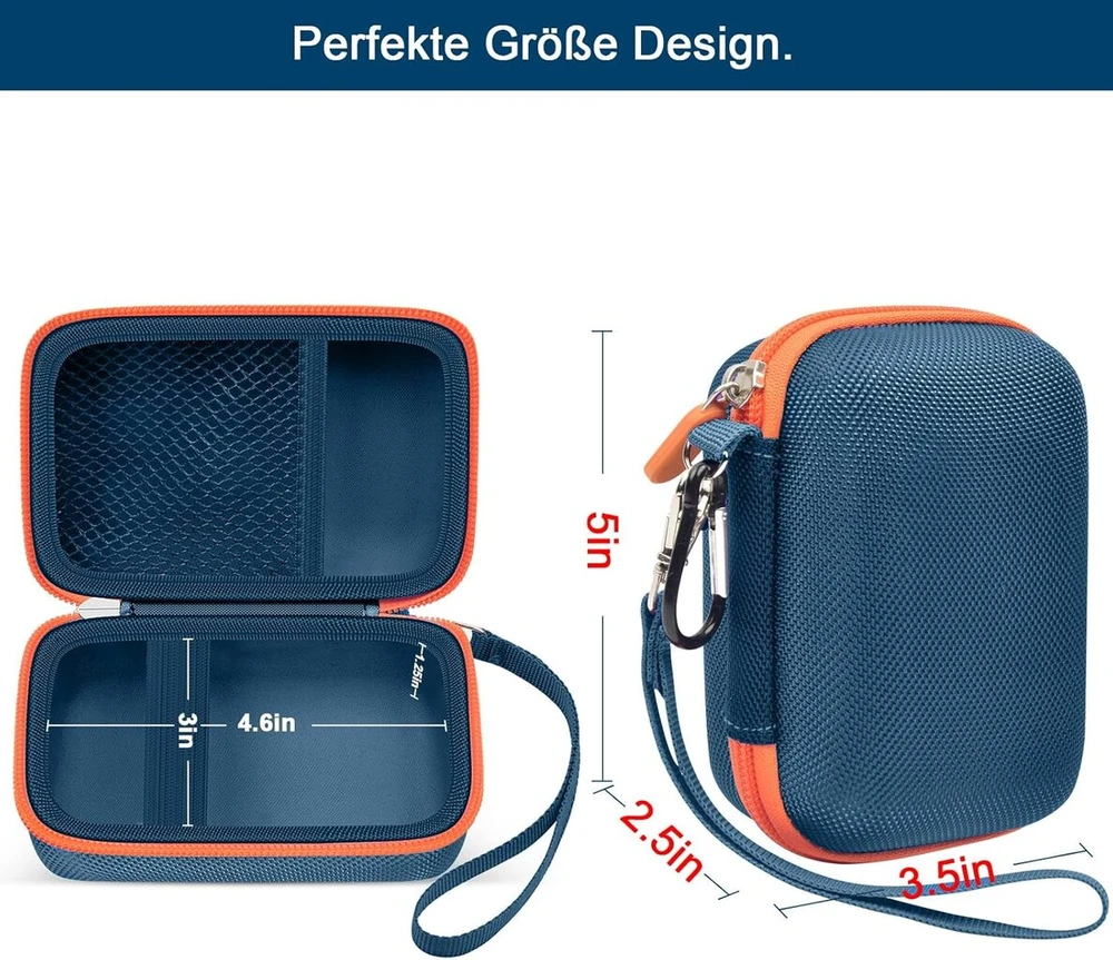 Kompiuterio kolonėlės Nešiojamas dėklas, suderinamas su Jbl Go 4 - nešiojama bluetooth garsiakalbio dėžutė Pro Sound, taip pat skirta Go 3/go3 Eco/go2 vandeniui atspariam mini belaidžiam garsiakalbiui - tik dėklas (mėlynas)