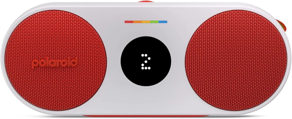 Kompiuterio kolonėlės Polaroid P2 - galingas nešiojamas belaidis bluetooth garsiakalbis įkraunamas su dvigubu stereo susiejimu - raudonas ir baltas