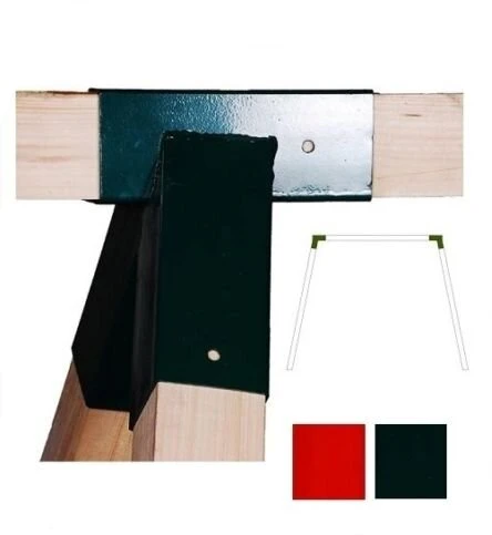 KOMPLEKTAS! jungtys + spaustuvai 90x90mm 100 laipsnių ŽALIOS