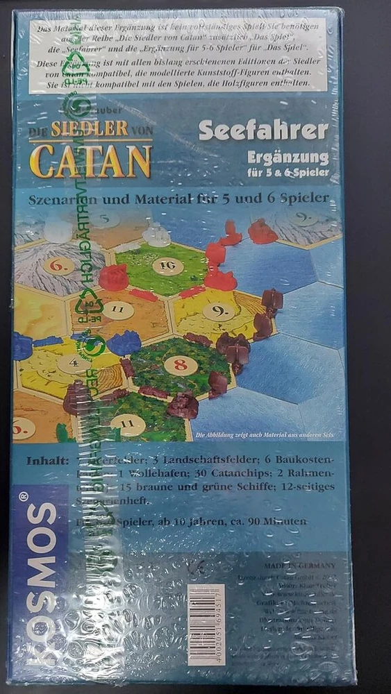 Kosmos 694517 - catan jūrininkai - papildymas 5-6 žaidėjams, strateginis žaidimas