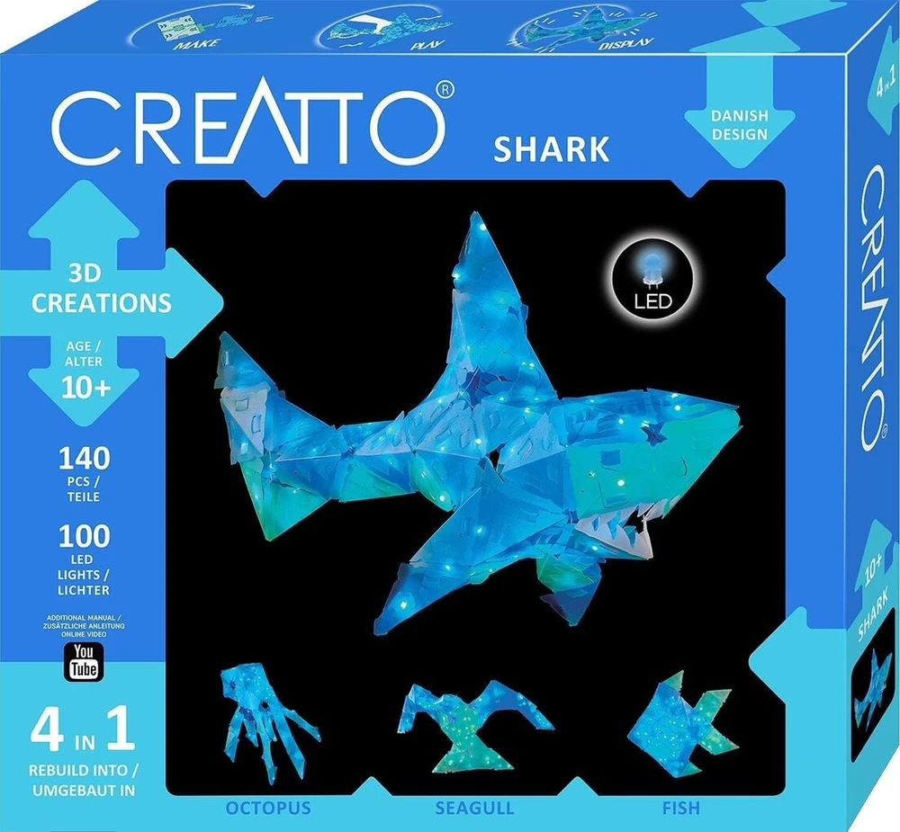 Kosmos Creatto vienaragis 3d šviečiantys modeliai