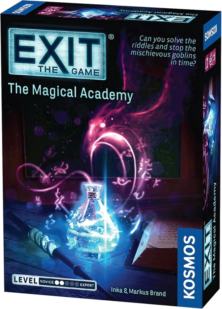 Kosmos Exit The Game - magiškosios akademijos pabėgimo kambarys | kooperatiniai žaidimai | 1+ žaidėjai | mąstymo žaidimai | burtininkas | nuo 10 metų