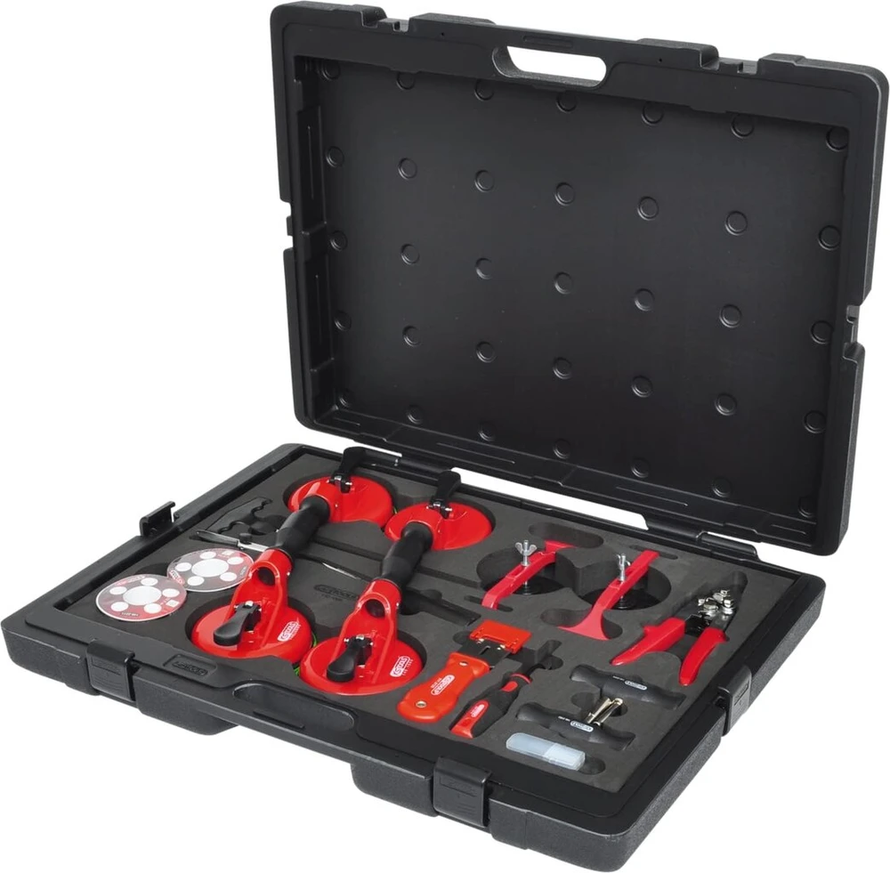 Ks Tools 140.1065 priekinio stiklo remonto rinkinys, 12 vnt.