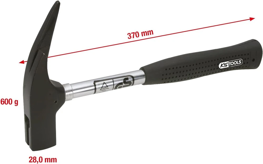 Ks Tools 140.2002 Skalės kirtiklis, magnetinis, 600 g