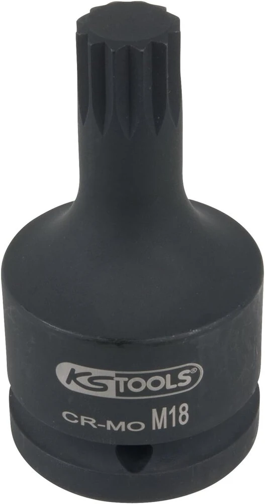 Ks tools 150.1701 3/4" smūginis antgalis, skirtas spline (xzn) varžtams, trumpas