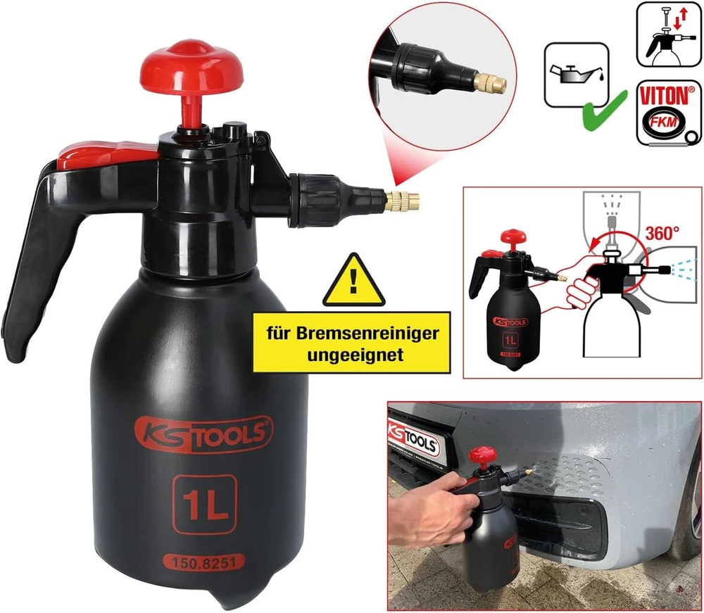 Ks Tools 150.8251 slėginis purkštuvas, 1 l