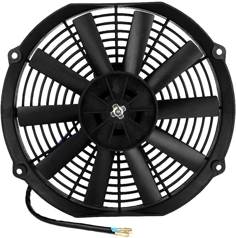 Kste 12 V automobilinis ventiliatorius universalus oro kondicionierius, 12 colių 12 V 80 W universalus automobilio oro kondicionieriaus variklio elektroninis ventiliatorius, automobilio priedai