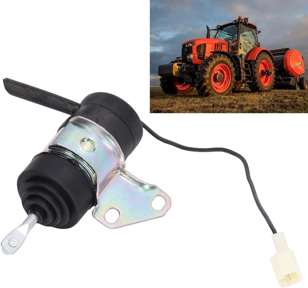 Kuro išjungimo solenoidinis vožtuvas 16851-60014, skirtas Kubota vejapjovei, traktoriui, ekskavatoriui Rtv Rtv900 D722