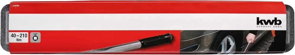 Kwb dinamometrinis raktas Chrome 1/2" plastikiniame dėkle