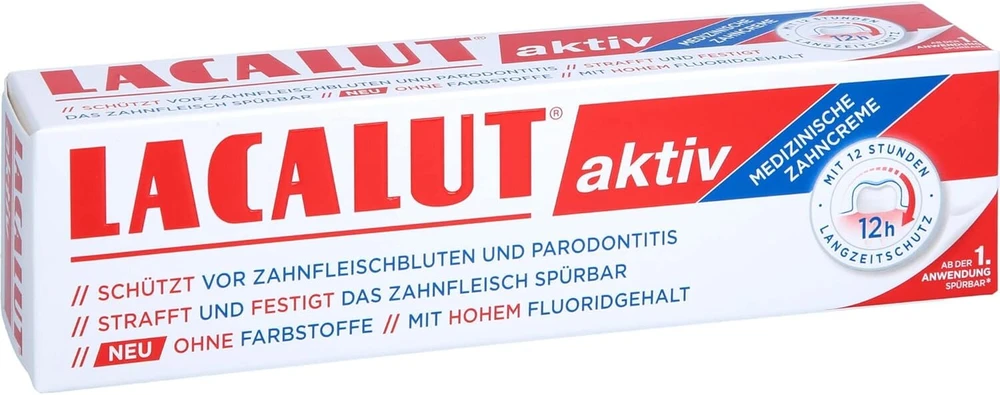 Lacalut Active dantų pasta, pakuotėje 1 (1 x 100 ml)
