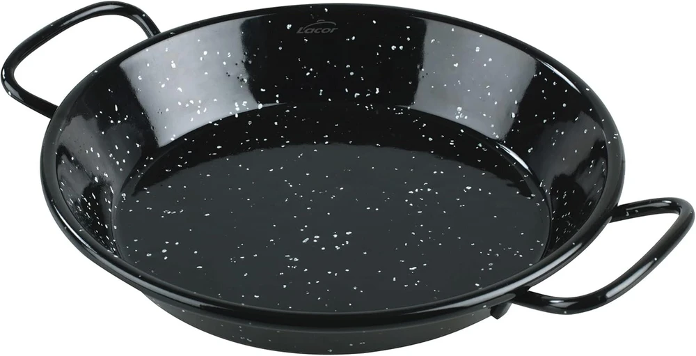 Lacor - 60184 - Paelijos keptuvė, mini paelijos keptuvė, idealiai tinka patiekti, serviruoti ir gaminti, emaliuoto plieno dangtis, skersmuo 24 cm