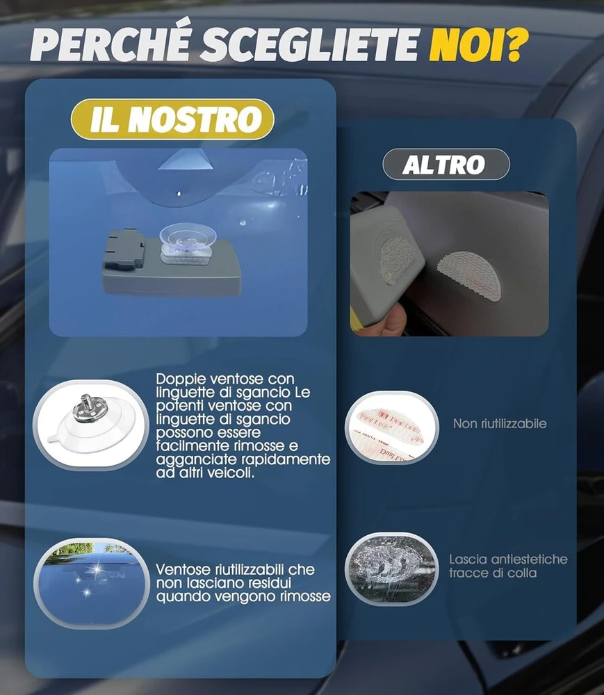 Laikiklis automobilių elektroniniams kelio mokesčių įrenginiams, 2 vnt.
