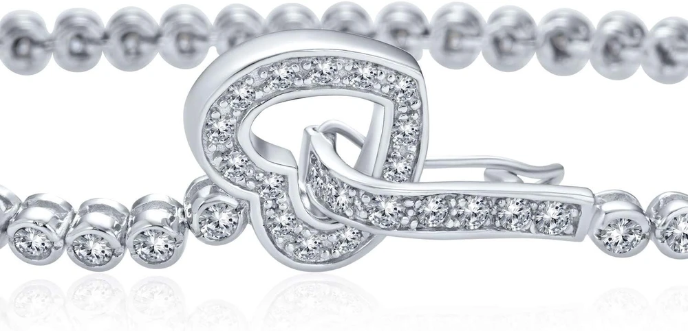 Laikrodis Bling Jewelry šventinis vakarėlis, skirtas jaunikiui, 10 ct juodos ir baltos spalvos kubinių cirkonių burbuliukų apskritimo rėmelio solitero aaa cz teniso apyrankė moterims, padengta 14k auksu, 925 sidabras, 17,8 cm