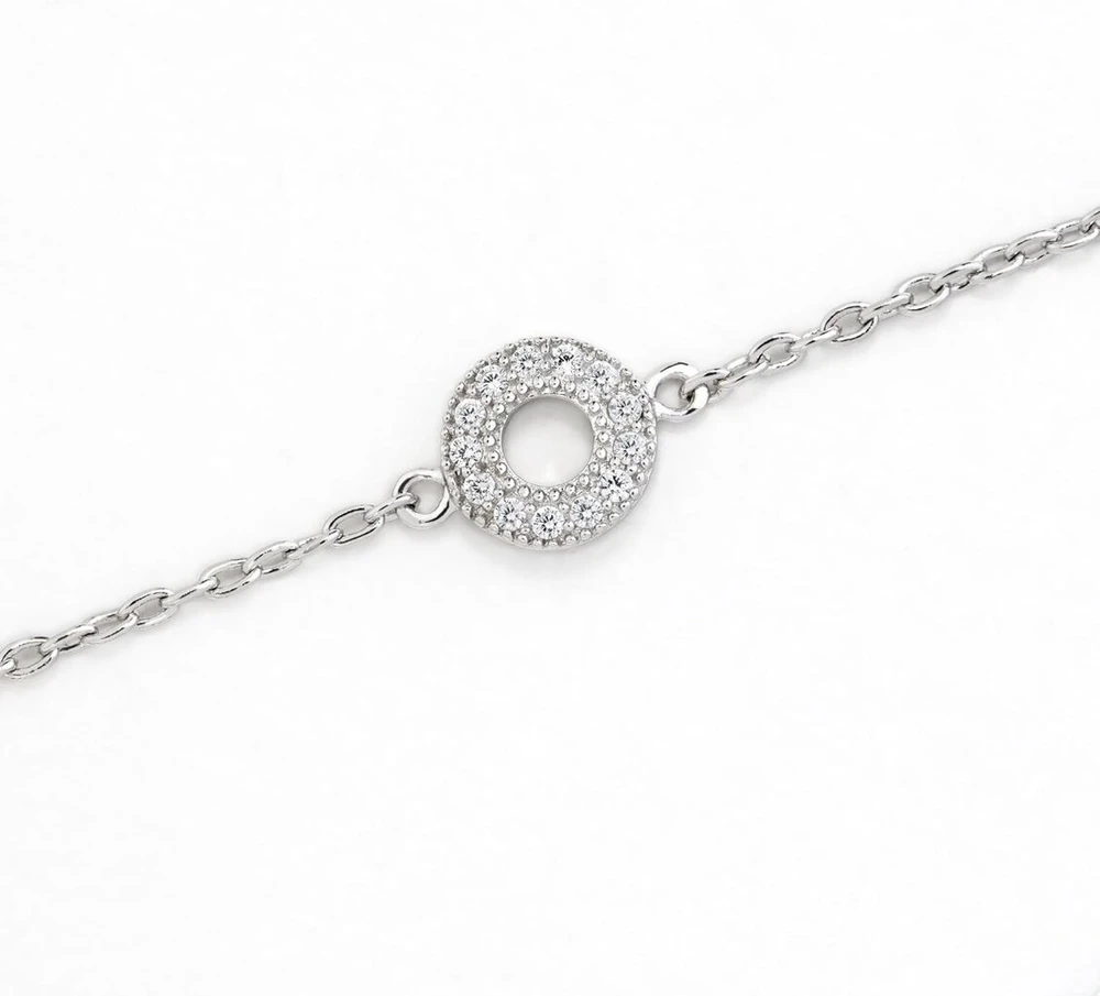 Laikrodis Eye Candy 2vnaecjbr0036 moteriška apyrankė su širdelės pakabuku, 18,5 cm, padengta rodžiu, 925 sidabras, vienas dydis, sidabro spalvos, be brangakmenių