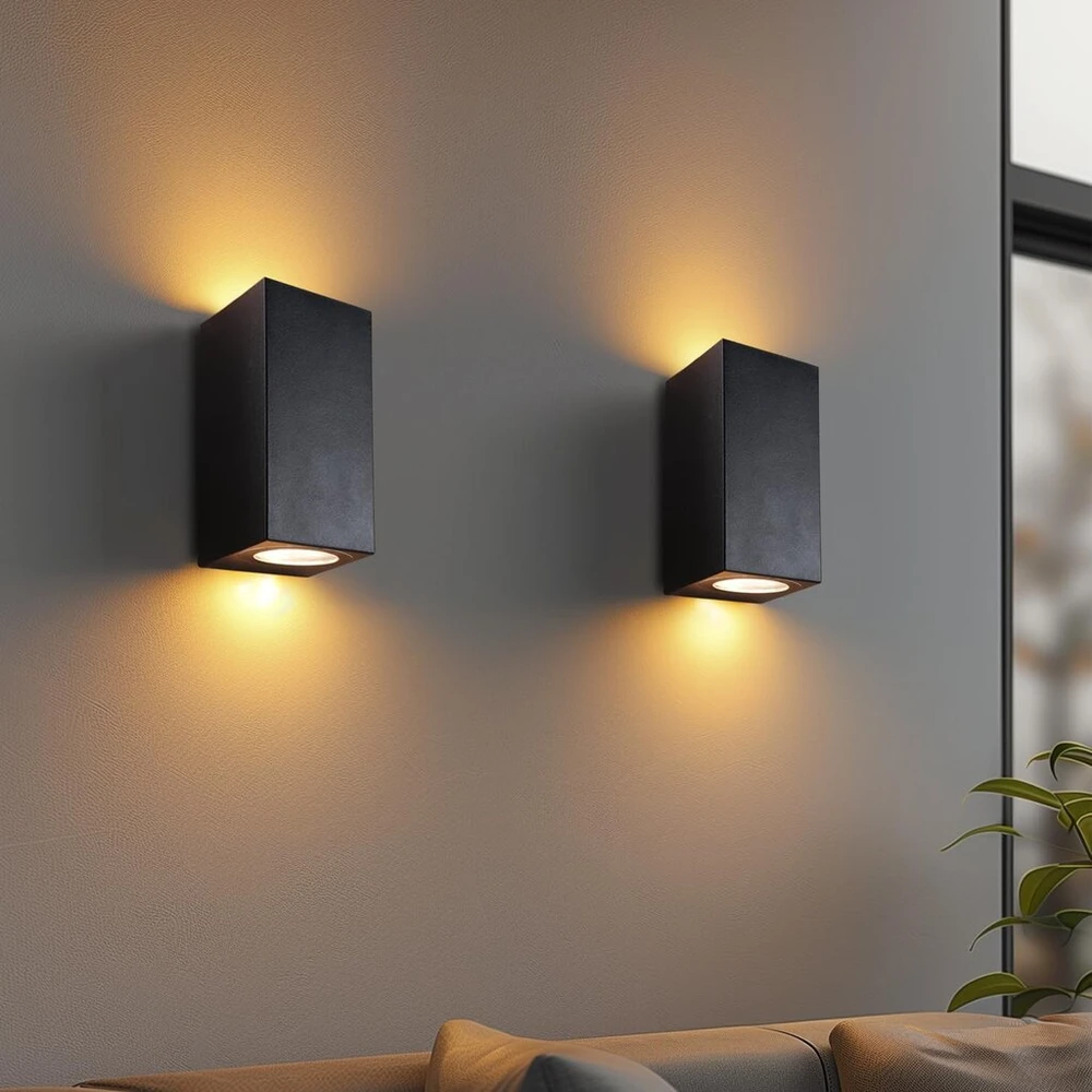 Lauko sieninis šviestuvas da Light, 2 vnt., Ip54, Gu10