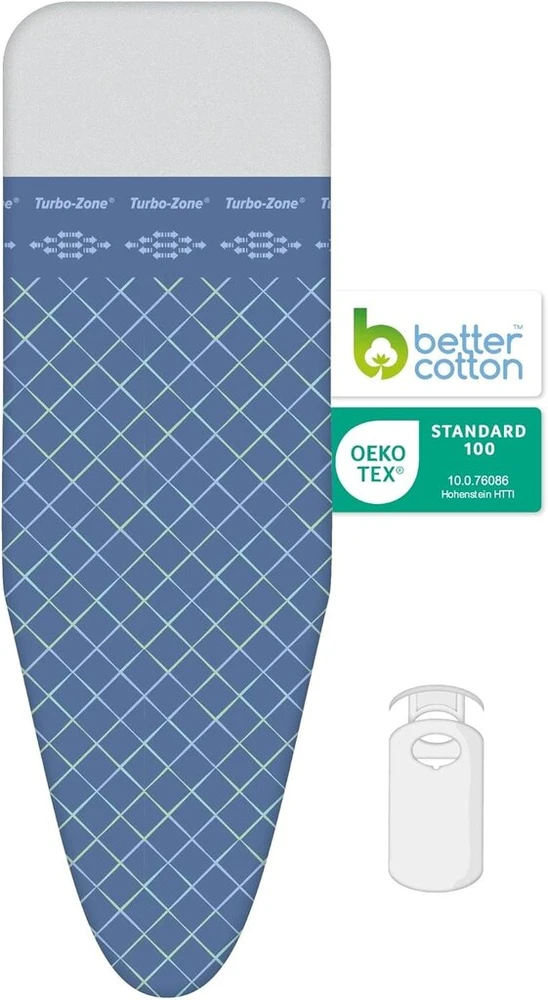 Laundryspecialist Comfort 3 sluoksnių lyginimo lentos užvalkalas - dydis Xl universalus maks. 52 x 138 cm - galimi trys dydžiai - pagamintas iš 100% medvilnės su storu moltono sluoksniu - ypač patogus lyginimas