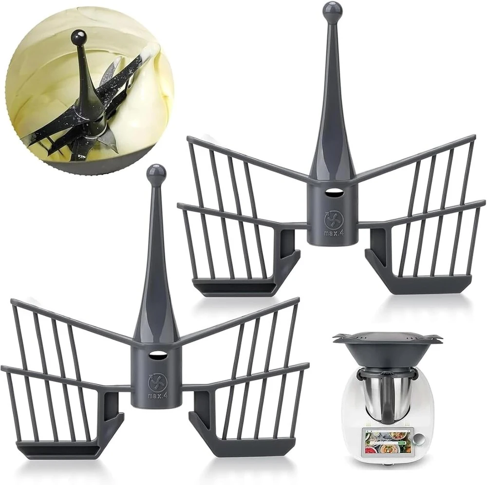 Lazulithic 2 vnt. drugelio formos maišymo priedas, skirtas Thermomix Tm5 Tm6 Tm31, drugelio formos maišytuvas Thermomix priedams, maisto smulkintuvo atsarginės dalys, skirtos Vorwerk Thermomix maisto smulkintuvui