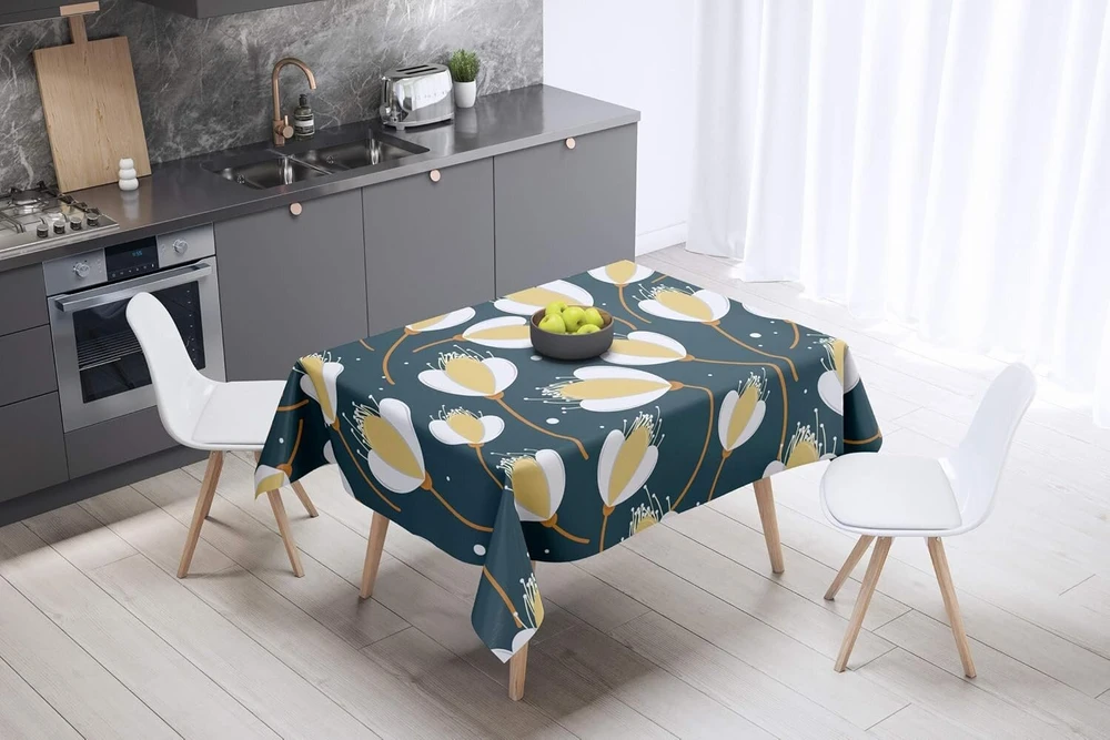 Le Jardin du Lin staltiesė 145 x 145 cm, sukurta ir pagaminta Turkijoje