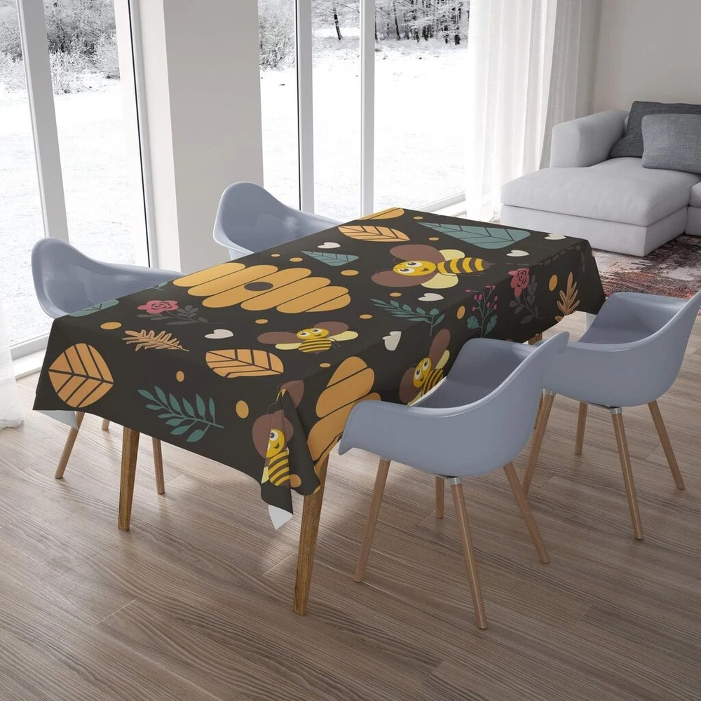 Le Jardin du Lin staltiesė 145 x 180 cm, sukurta ir pagaminta Turkijoje