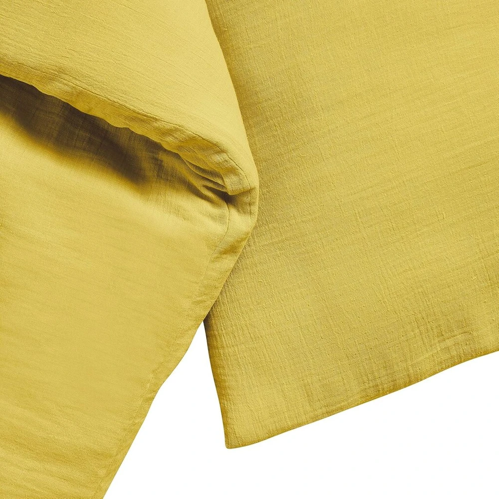Le Lit de Mon Bébé patalynės komplektas antklodės užvalkalas antklodei 100 x 135 cm - 100 x 140 cm + pagalvės užvalkalas 40 x 60 cm - Saffron - 100% medvilnės muslino marlė (trijų sluoksnių) lovytei, lopšiui, krepšiui