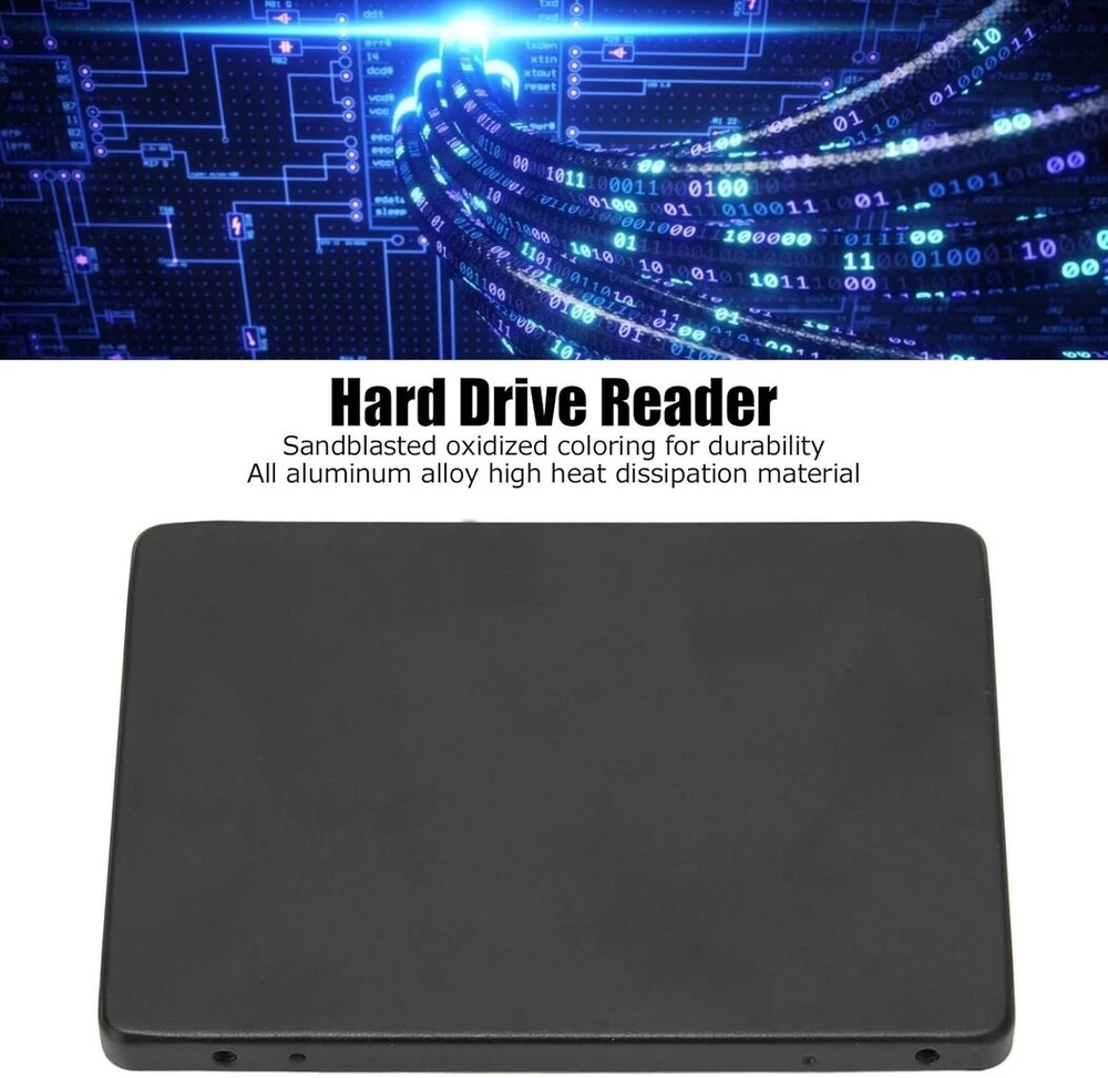 Leapiture M.2 ssd dėklas, ngff m.2 į sata3.0 ssd adapteris, itin plonas aliuminio lydinio kietojo disko perkėlimo dėžutė, kietojo disko skaitytuvas, palaiko 2280 mm ssd