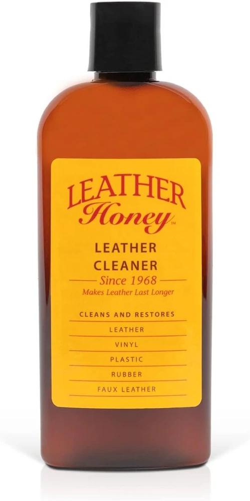 Leather Honey odos valiklis, aukščiausios kokybės odos valiklis dirbtinei odai ir odiniams drabužiams, baldams, automobilio salonui, batams ir aksesuarams, nereikia skiesti, paruoštas naudoti, 236 ml buteliukas