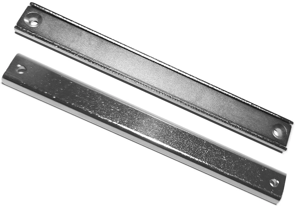 Lebigmag® | 2 itin stiprios neodimio mini magnetinės juostelės | 12 cm ilgio | 1,35 cm pločio | 40 kg lipnumo jėga | prisukamos