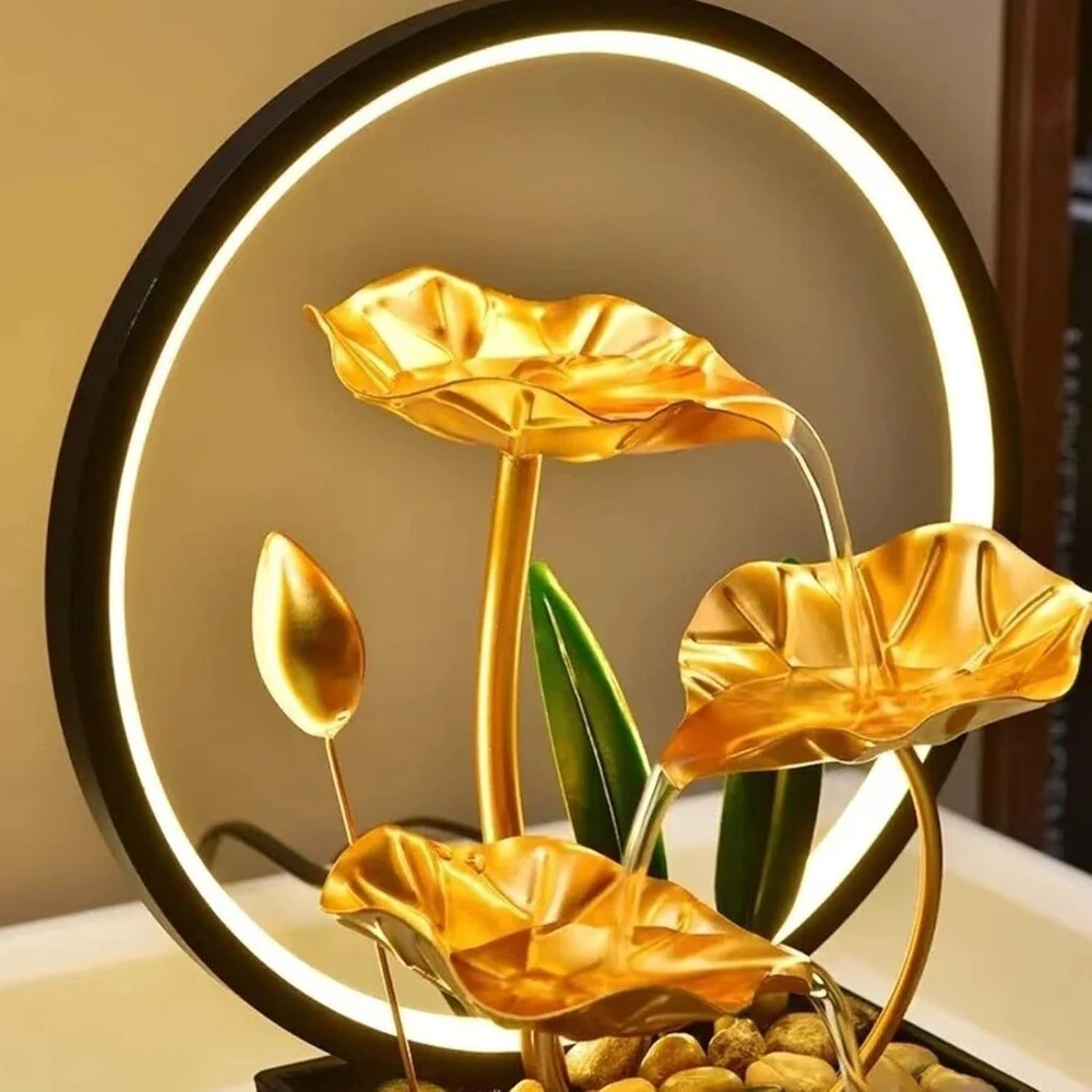 Led vidaus fontanas su apšvietimu, 28 cm