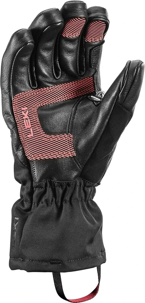Leki Women's Griffin Base 3d pirštinės, Juodas-rose, 7.5