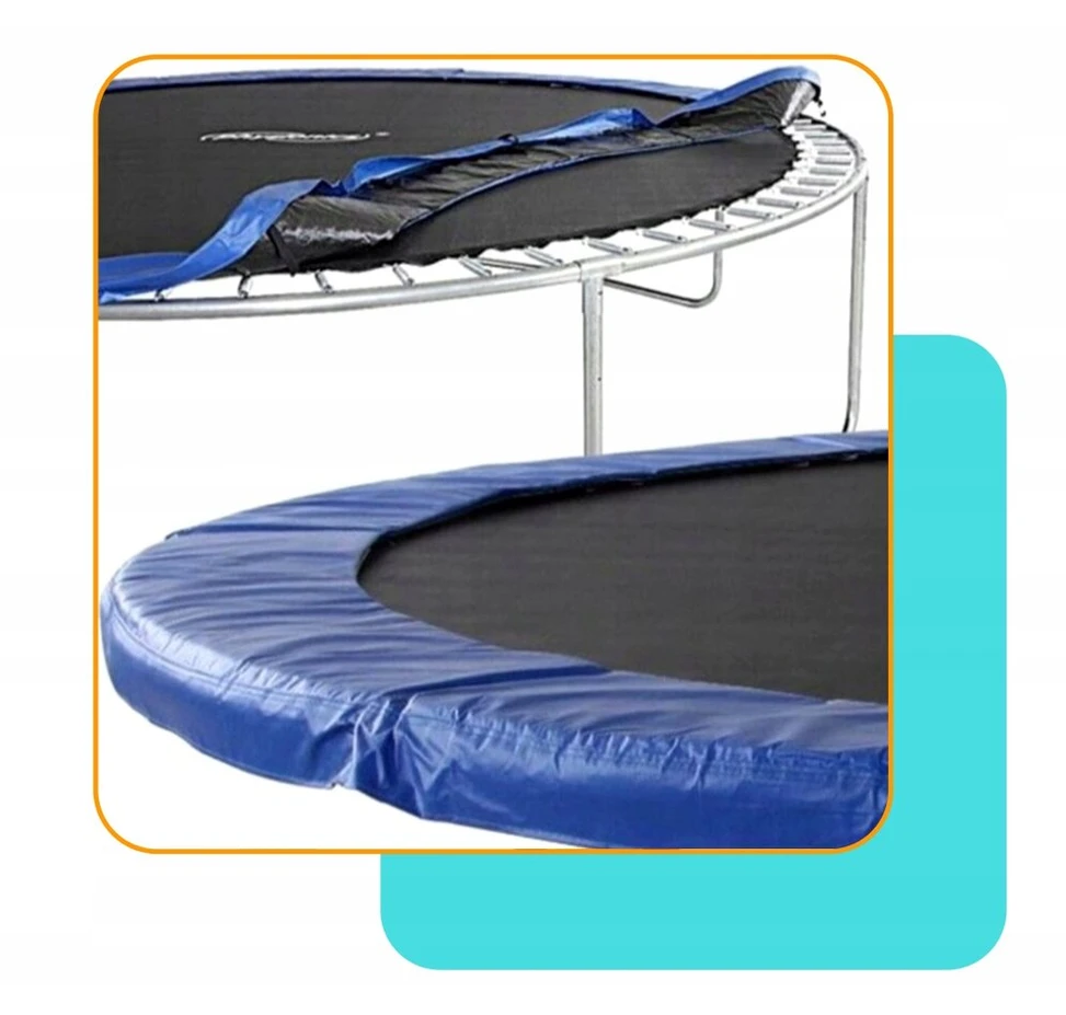 LENGVAI MONTUOJAMAS TRAMPLINO APSAUGINIS KRAŠTAS 427-435CM SAUGUS KILIMĖLIS