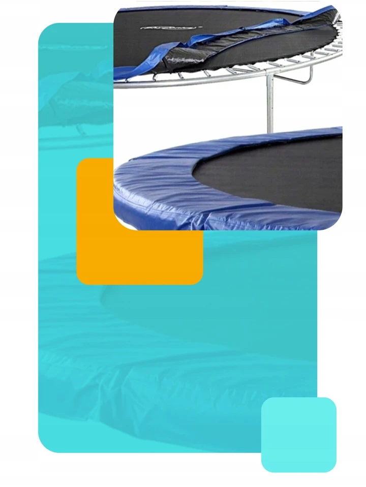 LENGVAI MONTUOJAMAS TRAMPLINO APSAUGINIS KRAŠTAS 427-435CM SAUGUS KILIMĖLIS