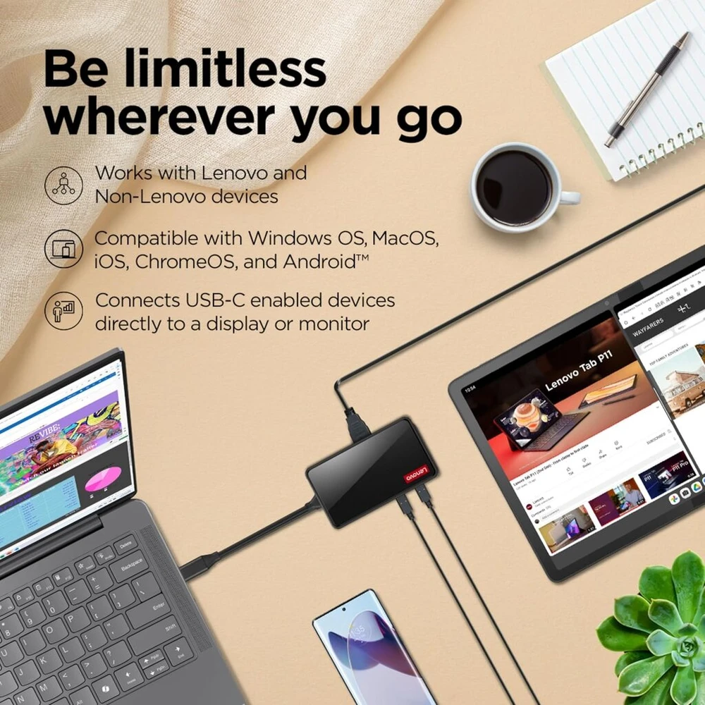 Lenovo 100 Usb-c kelioninė dokas