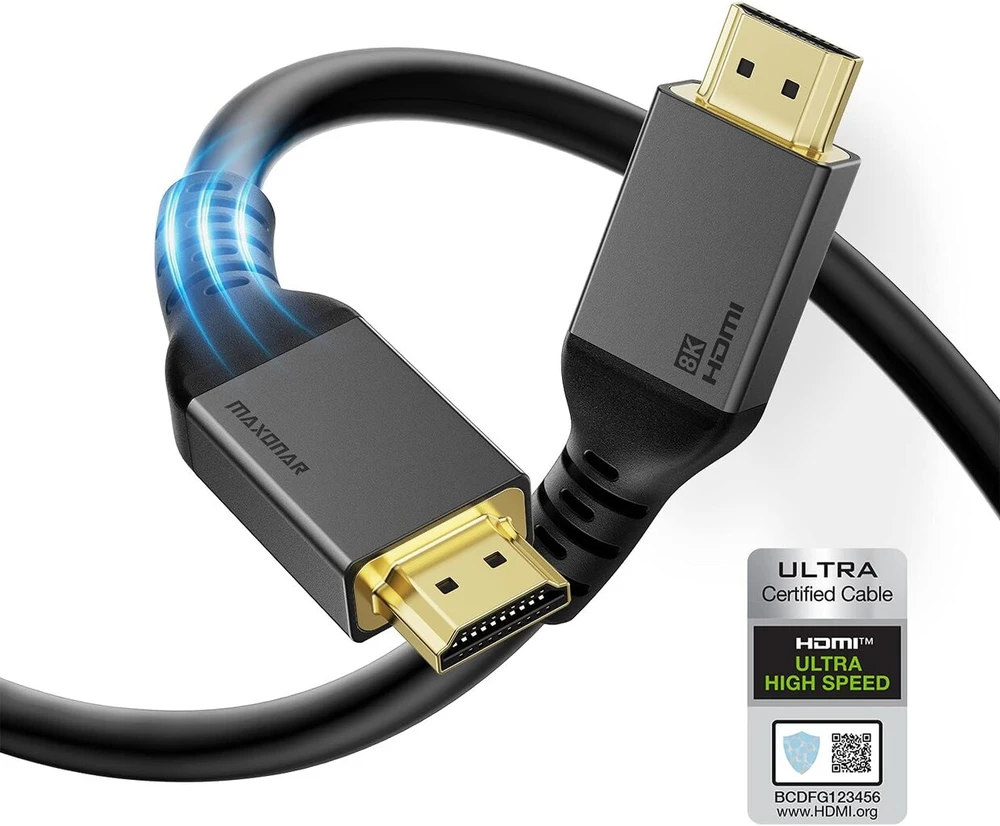 Lenovo Maxonar Hdmi 2.1 kabelis 7m, 8k 120hz, 48gbps, Cl3, suderinamas su Ps5, XBOX