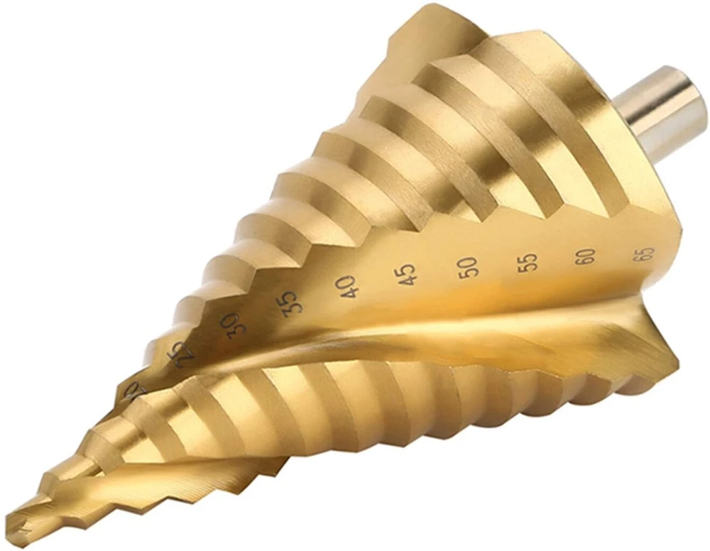 Lesoleil pakopinis grąžtas 6–65 mm Hss kūginis grąžtas metalo gręžimo įrankis aštrus skylių grąžtas tikslus kūginis grąžtas