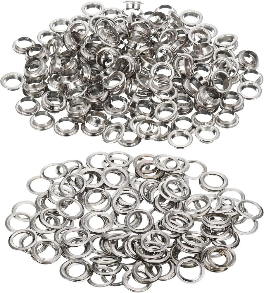 Letcart įrankių rinkinys kilpelėms, 120 metalinių kilpų, įrankis kilpelėms įstatyti, replės su skylamušiu audiniams, drabužiams, batams, odai, rankdarbiams (12 mm)