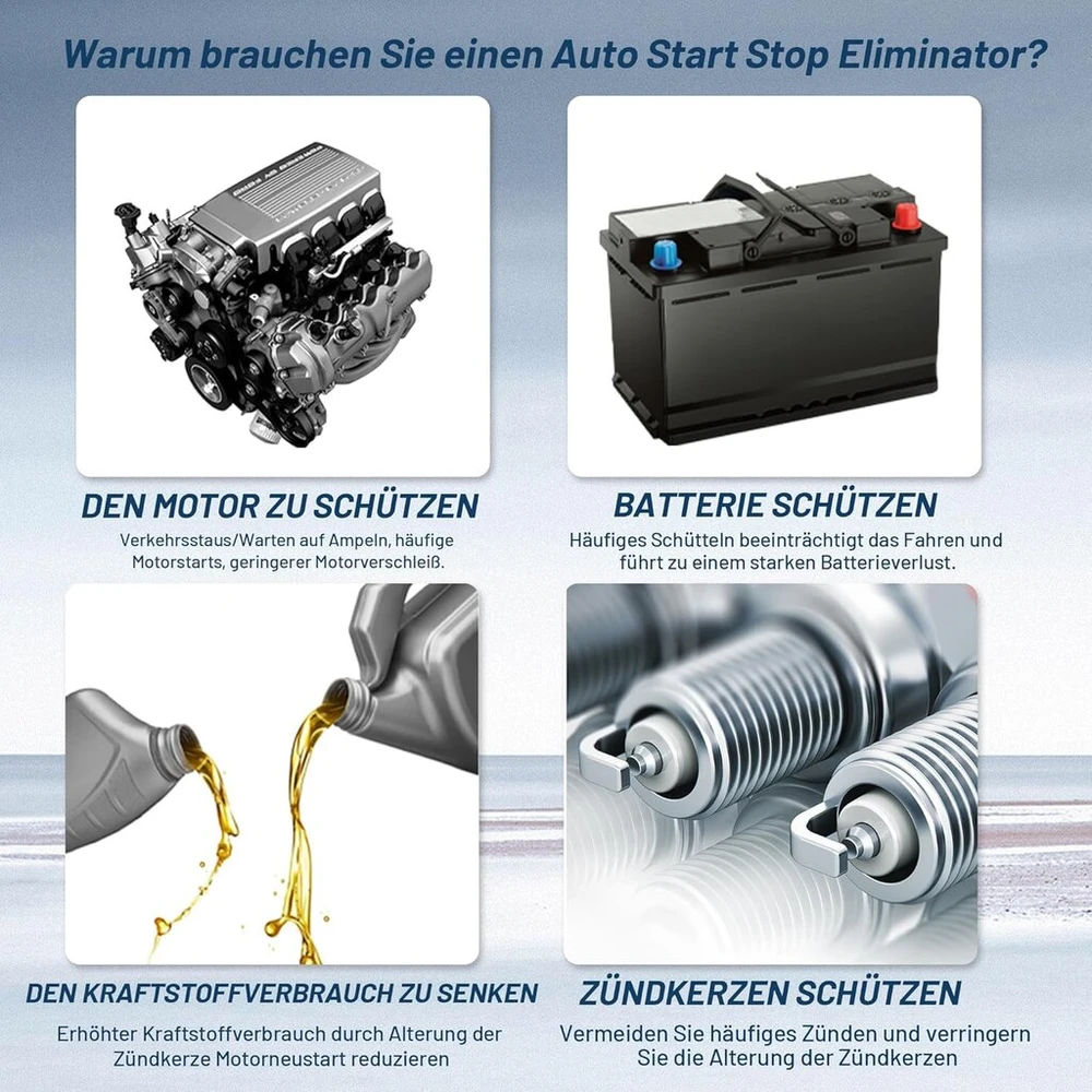 Liamorfe Automobilio start/stop automatinės variklio sistemos išjungiklio valdymo kabelis, skirtas Vw Golf 7 7.5 Passat B8 B8.5 Touran T-roc Arteon Vw3, automatinis išjungimas/atmintis/originalūs gamykliniai 3 modeliai
