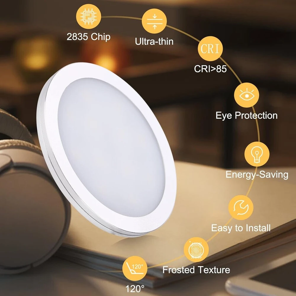 Lightsjoy 4 led spintelių apšvietimas, šiltai balta, skirtas spintelėms, vitrinoms, led drabužių spintos apšvietimas, 10 w lempa spintelėms, spintoms, virtuvei